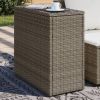Garden Side Table Grey and black