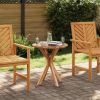 Side Table Brown 27.56 x 27.56 x 29.53 in Solid Teak Wood