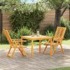 Garden Dining Set 3 pcs Brown Solid Acacia Wood
