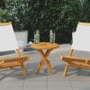 Table Top Solid Teak Wood Round 1" 15.7"