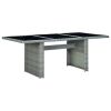 Garden Table Light grey, black