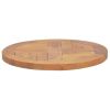 Table Top Solid Teak Wood Round 1" 15.7"