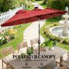Terrace Umbrella, Outdoor Umbrella, Courtyard Umbrella, Sun Umbrella, Wine Red
