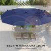 Garden Umbrella, Sunshade Umbrella, Outdoor Umbrella, Terrace Umbrella, Navy Blue
