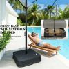Terrace Umbrella, Outdoor Umbrella, Courtyard Umbrella, Lake Blue (with Base)