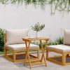 Garden Table Natural wood Solid acacia wood with an oil finish