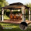 Pavilions, canopies, sunshades, brown