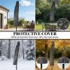 Terrace Umbrella, Outdoor Umbrella, Courtyard Umbrella, Cream White (with Base)