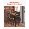 Bar Table, Sturdy Metal Frame High Top Pub Table, Narrow Long Kitchen Dining, Cocktail Counter Bar Height Desk, Easy to Assemble, 55x15x39 in