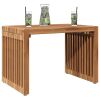 Garden Side Table Brown 19.69 x 12.80 x 13.78 in