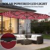 Garden Umbrella, Sunshade Umbrella, Outdoor Umbrella, Terrace Umbrella,Wine Red