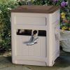 Hose Hideaway 225' Outdoor Garden Hose Reel with Storage Bin and Hose Guide, Taupe