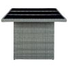 Garden Table Light grey, black