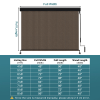 8'X6' Mocha HDPE covered roller shutter
