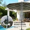 Outdoor sun umbrella, terrace umbrella, courtyard umbrella, dark gray