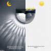 12/6 Solar fence lights, solar platform lights, solar wall lights, rechargeable solar cells, suitable for front porches, security lights
